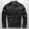 Vintage Black Fly Motorcycle Leather Jackets