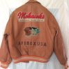 NOS Vintage 1990 Varsity Leather Jacket