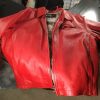 Red Wolf Varsity Leather Jacket