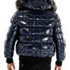 George V Paris Bomber Jacket Black and Blue 