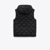 Black Puffer Quilted Vest