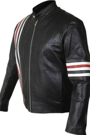 American Flag Leather Motorcycle Jacket