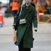 Rare Objects Katie Holmes Green Coat
