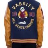 All States Champs Hudson Panda Varsity Jacket back side