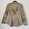 Back Eagle Matinee Embroidered Studded Jacket