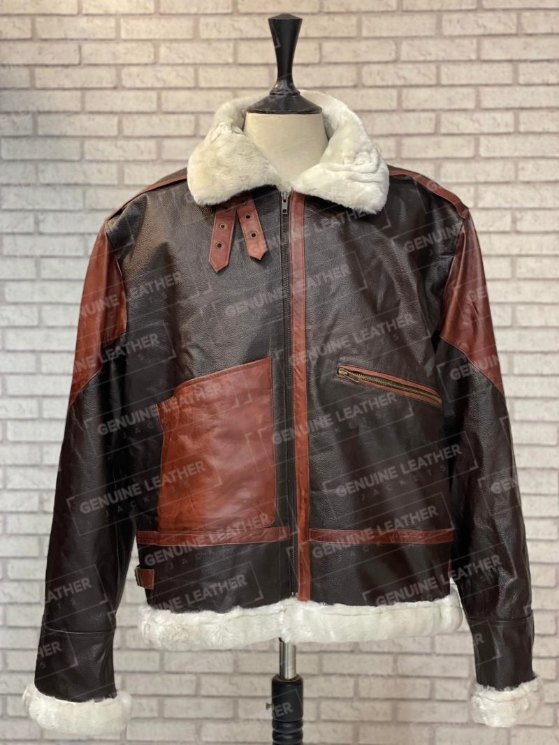 Bomber Shearling Leather Jacket