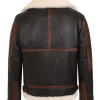 Bomber Shearling Leather Jacket back