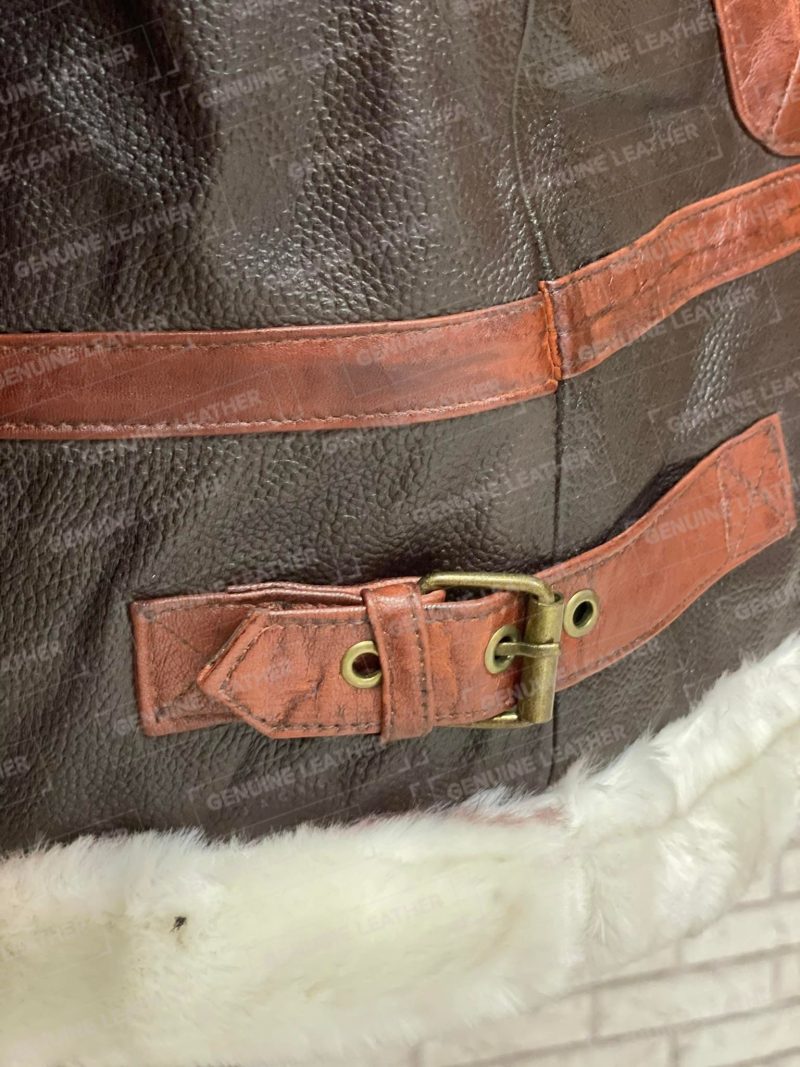 Brown Bomber Shearling Leather Jackets