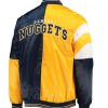 Denver Nuggets Color Block Satin Full-Snap Jacket back