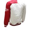 Detroit Red Wings Vintage Satin Jacket in white and red
