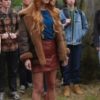 Fate The Winx Saga Season 2 Abigail Cowen Leather Brown Jacket