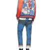 Fish Appliqué Satin Souvenir Jacket