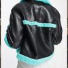 Girls5eva S02 Renée Elise Goldsberry Shearling Leather Jacket back look