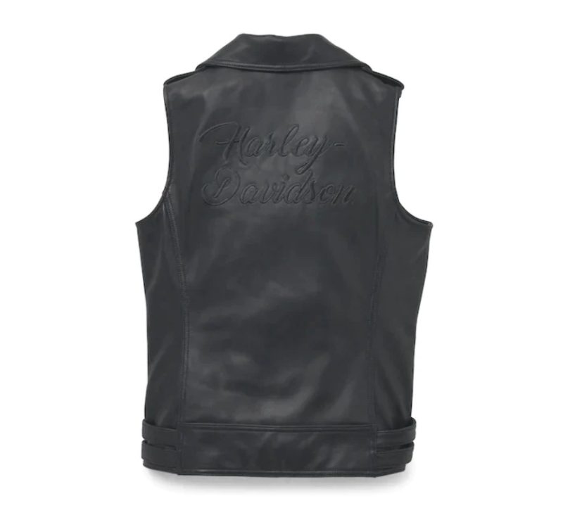 Harley Davidson Motorcycle Biker Women’s Leather Vest