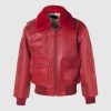 Lambskin G-1 Red Flight Jacket