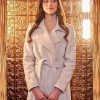 Lease On Love 2022 Rebecca Liddiard White Belted Coat
