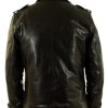 Leather Pea Coat