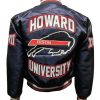 Men’s Howard University Bison Navy Blue Jacket back look