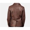 Men’s Naval back Leather Short Peacoat