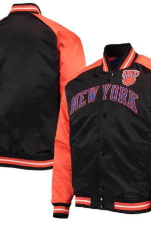 New York Knicks Mitchell & Ness Hardwood Satin Jacket