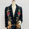 Selena Quintanilla Black buttoned Coat