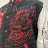Smoke Rise Oni Demon Black Jacket