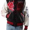 Smoke Rise Oni Demon Varsity Black Jacket