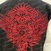 Smoke Rise Oni Demon Varsity Black & White Wool Jacket