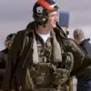 Top Gun Maverick Adm Beau Simpson Black Leather Jacket