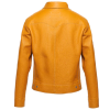 Yellow Moto Biker Yellow Leather Jacket