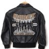 Youth Boys Black Leather Jacket
