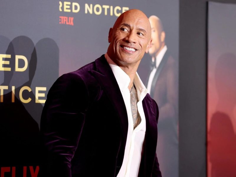 Dwayne The Rock Johnson Purple Coat
