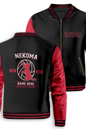Haikyuu Nekoma Constantly Flowing Bomber Jacket