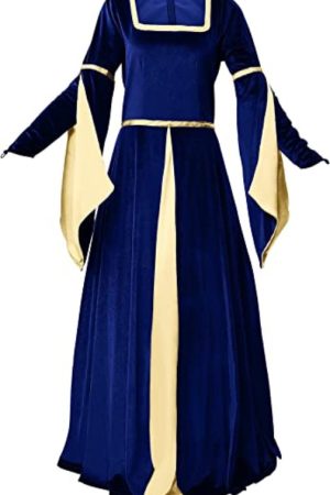 Halloween Velvet Blue Costume