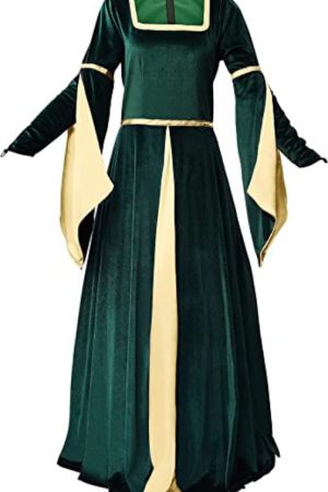 Halloween Velvet Green Costume