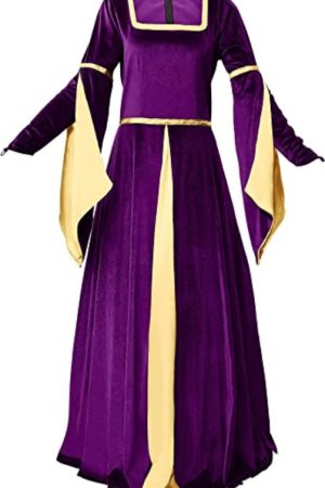 Halloween Velvet Purple Costume