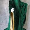 Halloween Wizard Green & Golden Cloak