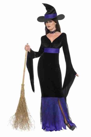 Halloween Women’s Glamorous Witch Black Costume