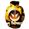 Halloween Yellow Wool Unisex Hoodie