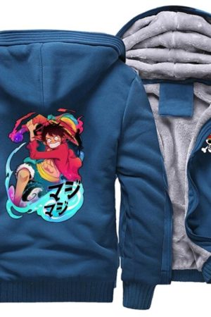 Japan Anime One Piece Blue Jacket