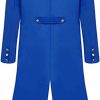 Mens Halloween Gothic Blue Medieval Tailcoat
