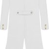 Mens Halloween Gothic White Medieval Tailcoat