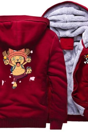 One Piece Japan Anime Red Bomber Jacket