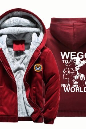 One Piece Luffy Anime Red Jacket