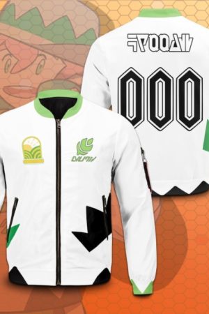 Pokemon Personalized Grass Uniform Bomber Jacket
