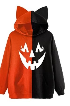 Womens Halloween Two-Tone Hoodie
