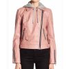 Blue Bloods Marisa Ramirez Pink Biker Leather Jacket