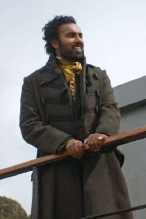 Himesh Patel Trench Tweed Grey Coat