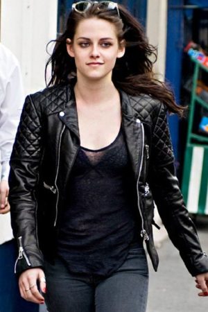 Kristen Stewart Biker Leather Jacket