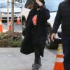 Selena Gomez Suede Leather Coat
